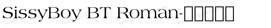 SissyBoy BT Roman字体转换